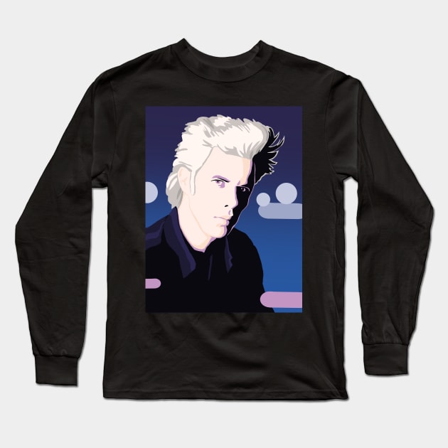 Portrait of Jim Jarmusch Long Sleeve T-Shirt by Chill Studio